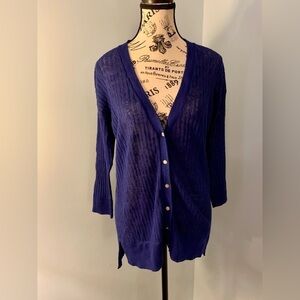 JCP Royal Blue Cardigan Size Small
